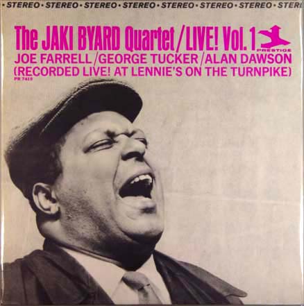 JAKI BYARD - The Jaki Byard Quartet Live! Vol. 1 cover 