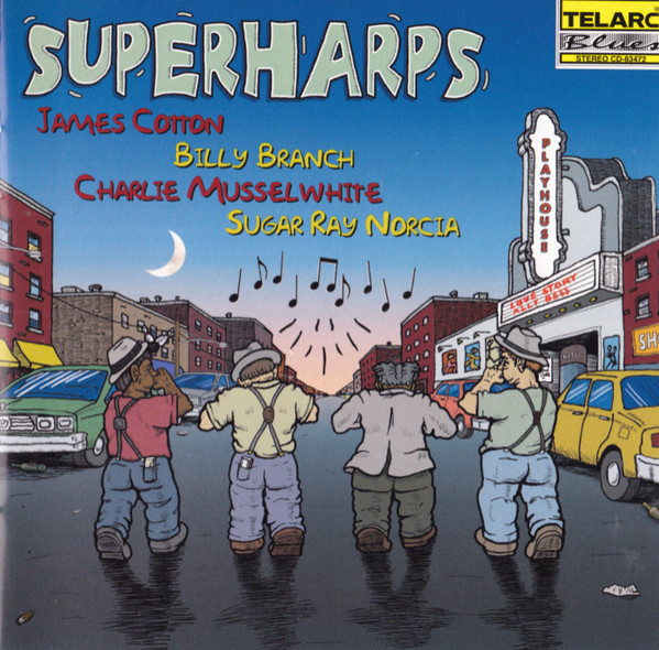 JAMES COTTON - James Cotton, Billy Branch, Charlie Musselwhite, Sugar Ray Norcia ‎: Superharps cover 