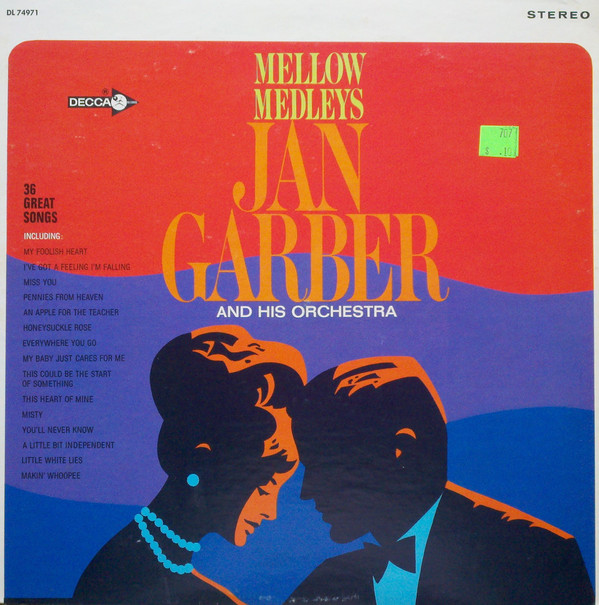 JAN GARBER - Mellow Medleys cover 