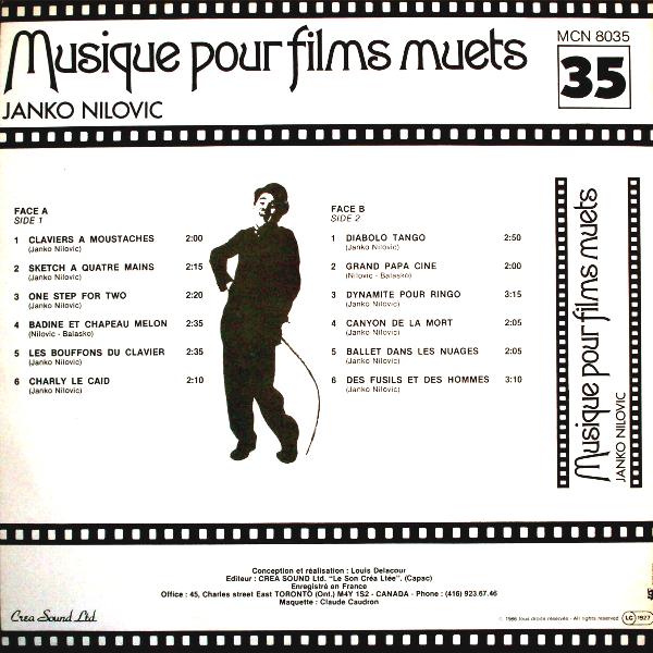 JANKO NILOVIĆ - Musique Pour Films Muets cover 