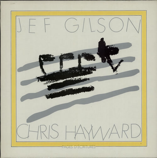JEF GILSON - Jef Gilson / Chris Hayward ‎: Pages D'Écritures cover 