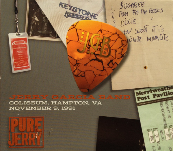 JERRY GARCIA - Jerry Garcia Band : Pure Jerry - Coliseum, Hampton, VA, November 9, 1991 cover 