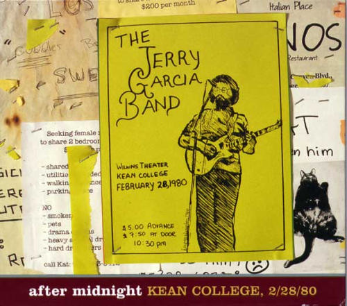 JERRY GARCIA - The Jerry Garcia Band : After Midnight - Kean College, 2/28/80 cover 