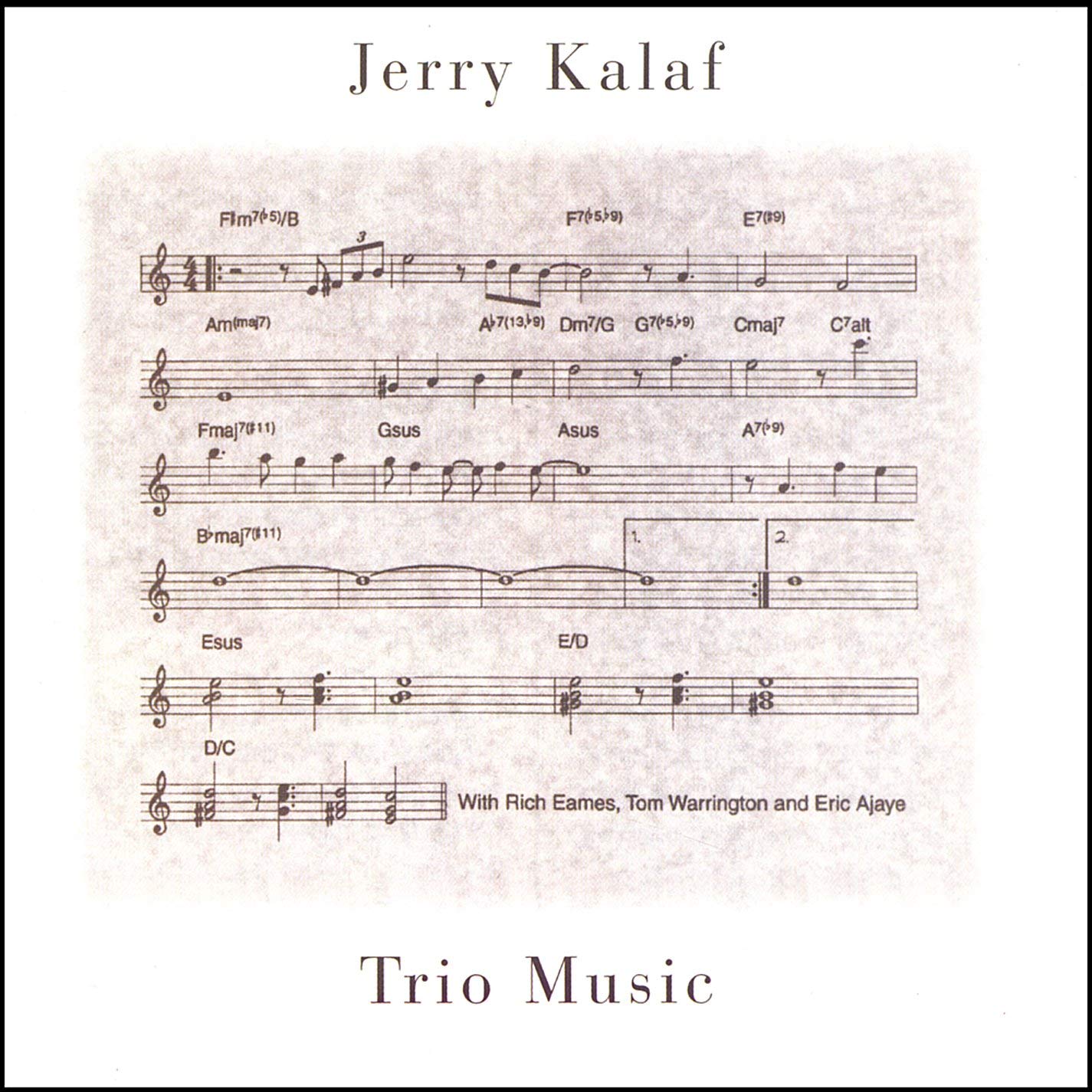 JERRY KALAF - Trio Music cover 