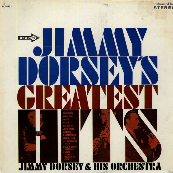 JIMMY DORSEY - Jimmy Dorsey's Greatest Hits cover 