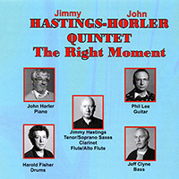JIMMY HASTINGS - Jimmy Hastings – John Horler Quintet : The Right Moment cover 