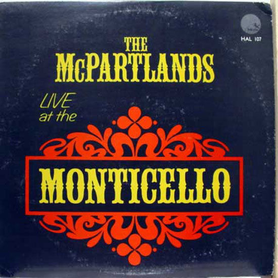 JIMMY MCPARTLAND - Jimmy  & Marion McPartland : Live At The Monticello cover 