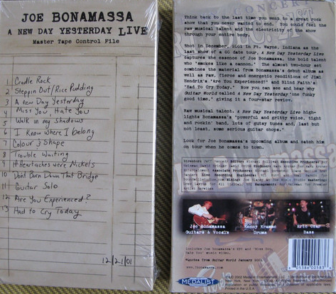 JOE BONAMASSA - A New Day Yesterday Live cover 