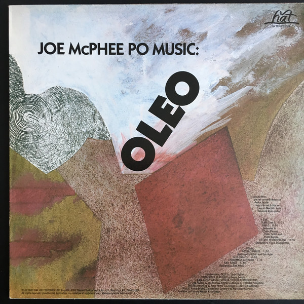 JOE MCPHEE - Joe McPhee Po Music ‎: Oleo cover 