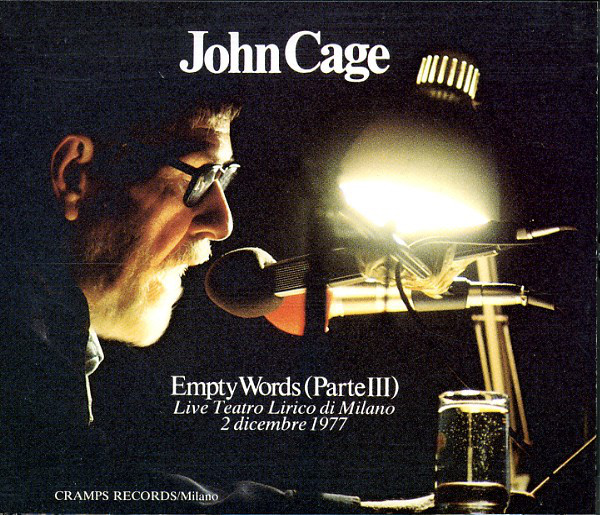 JOHN CAGE - Empty Words (Part III) Live cover 