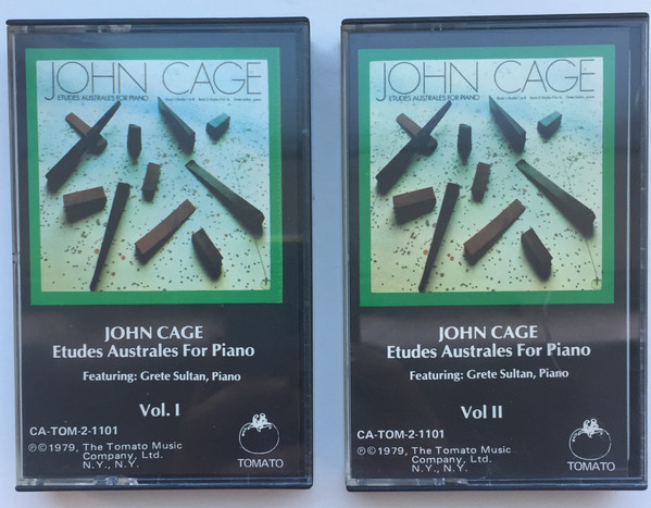 JOHN CAGE - Etudes Australes For Piano (2 x cassette) cover 