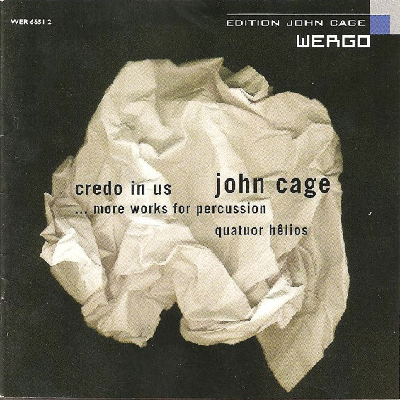JOHN CAGE - John Cage - Quatuor Hêlios ‎: ...More Works For Percussion cover 