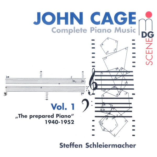 JOHN CAGE - John Cage - Steffen Schleiermacher ‎: Complete Piano Music Vol. 1 - The Prepared Piano 1940-1952 cover 
