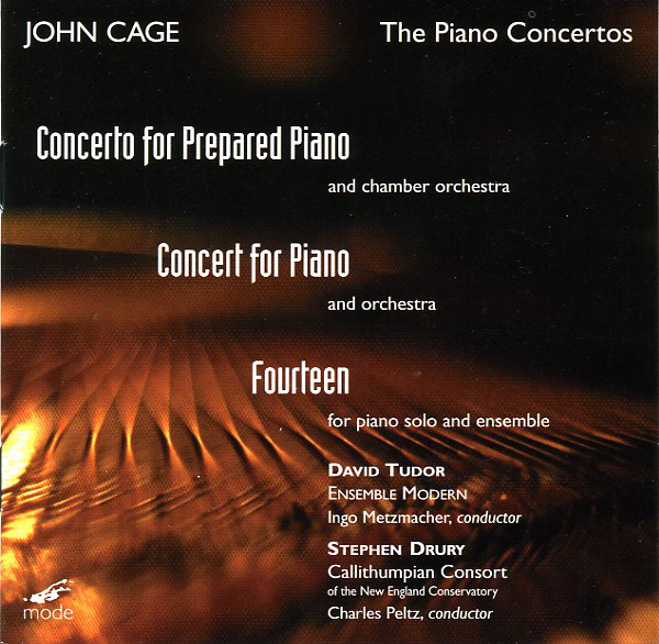 JOHN CAGE - The Piano Concertos cover 