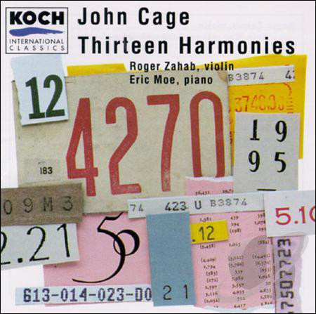 JOHN CAGE - Thirteen Harmonies cover 