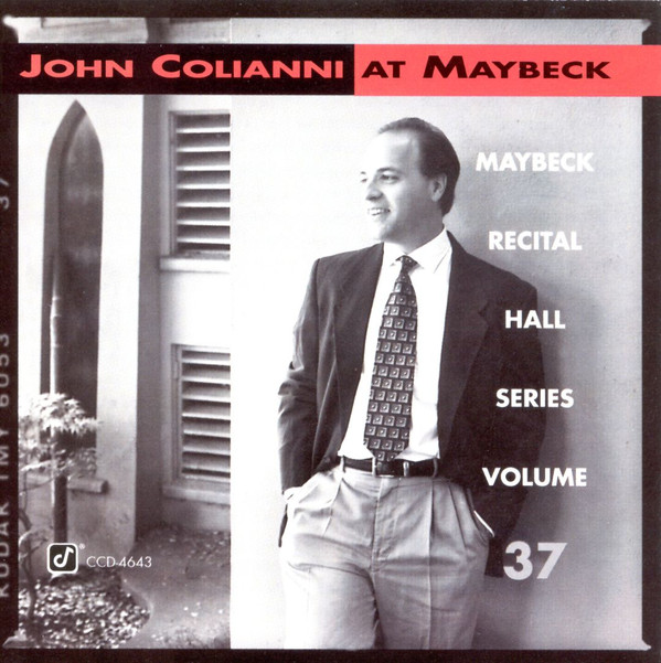 JOHN COLIANNI - Live at Maybeck (Vol.37) cover 