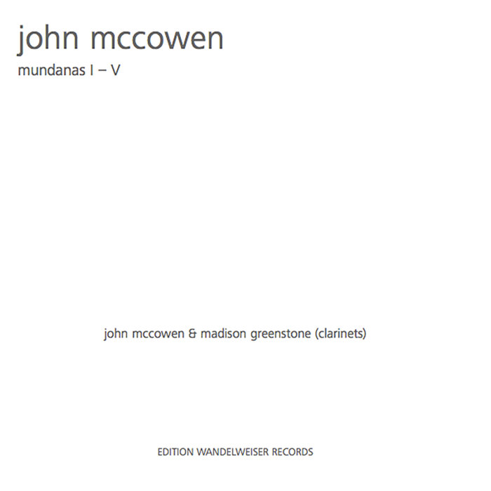 JOHN MCCOWEN - Mundanas I​-​V cover 