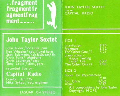 JOHN TAYLOR - Fragment cover 