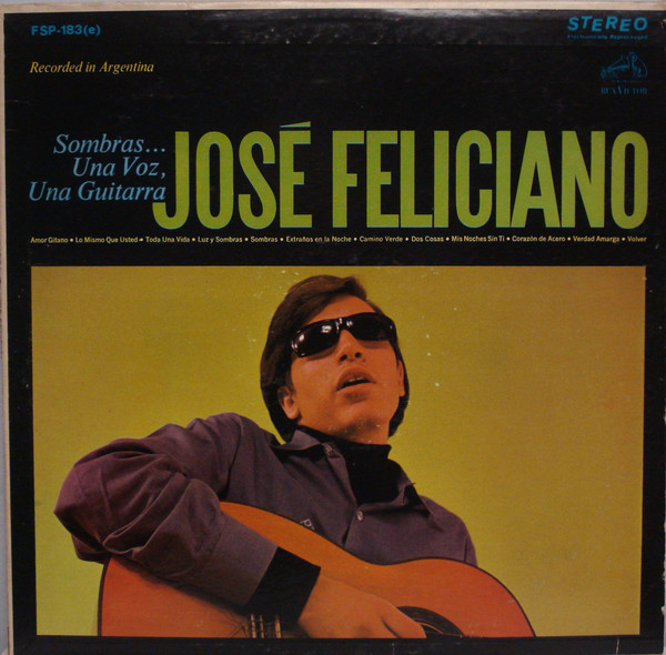 JOSÉ FELICIANO - Sombras... Una Voz, Una Guitarra (aka Jose Feliciano) cover 