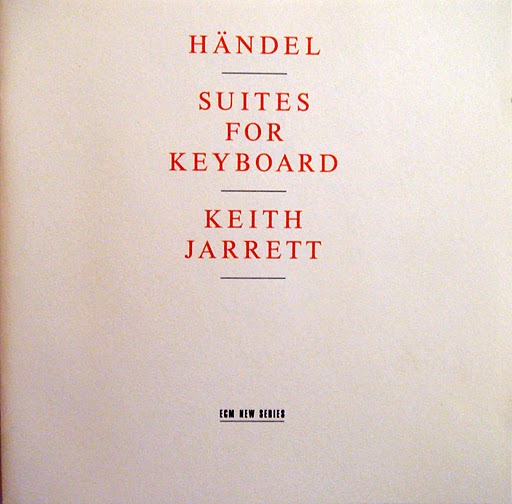 KEITH JARRETT - Handel Suites for Keyboard cover 