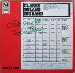 KENNY CLARKE - Clarke Boland Big Band : Out Of The Folk Bag cover 