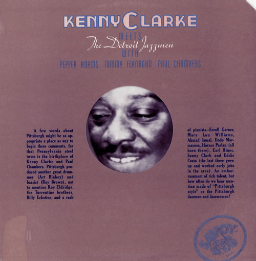 KENNY CLARKE - Kenny Clarke Meets The Detroit Jazzmen cover 