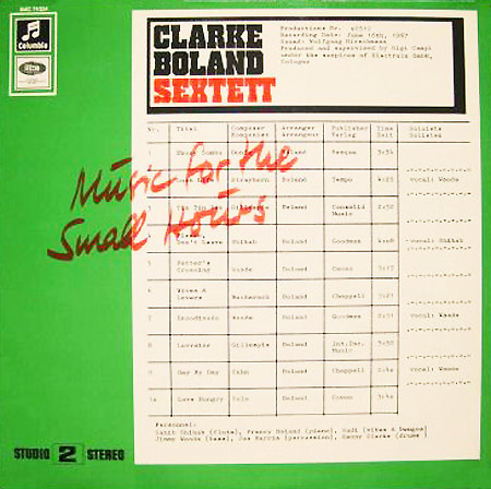 KENNY CLARKE - Music For The Small Hours cover 