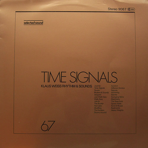 KLAUS WEISS - Time Signals cover 