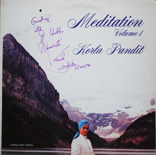 KORLA PANDIT - Meditation Volume 1 cover 