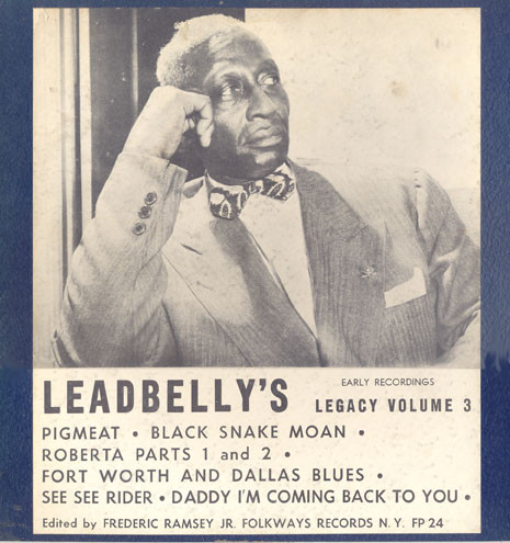 LEAD BELLY - Leadbelly's Legacy Volume 3 : Early Recordings cover 