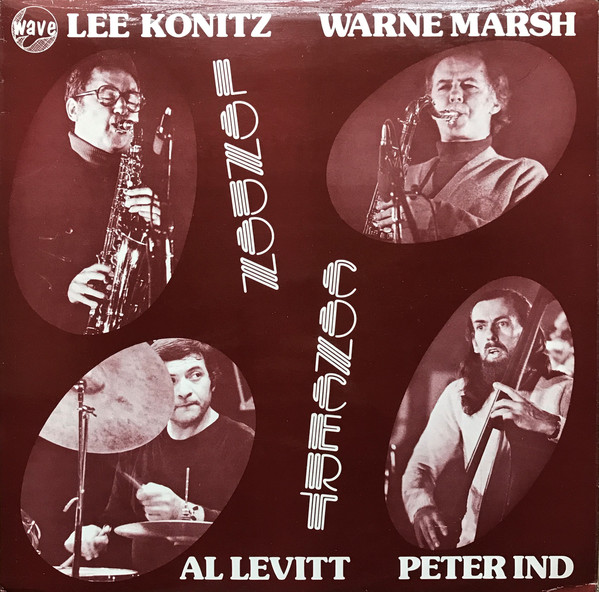 LEE KONITZ - London Concert cover 