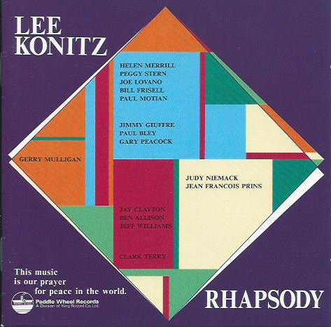 LEE KONITZ - Rhapsody cover 