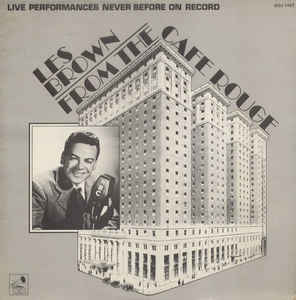 LES BROWN - Les Brown From The Cafe Rouge - Live Performances Never On Record cover 