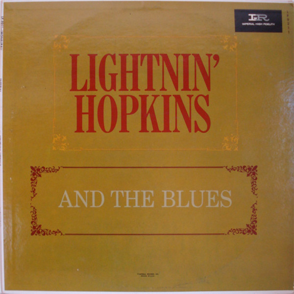 LIGHTNIN' HOPKINS - And The Blues cover 