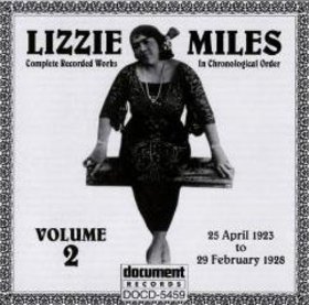 LIZZIE MILES - Complete Recorded Works, Vol. 2 (1923-28) cover 