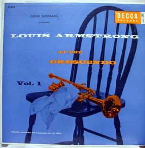 LOUIS ARMSTRONG - At The Crescendo Vol. 1 cover 