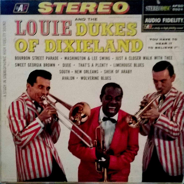 LOUIS ARMSTRONG - Louie And The Dukes Of Dixieland cover 
