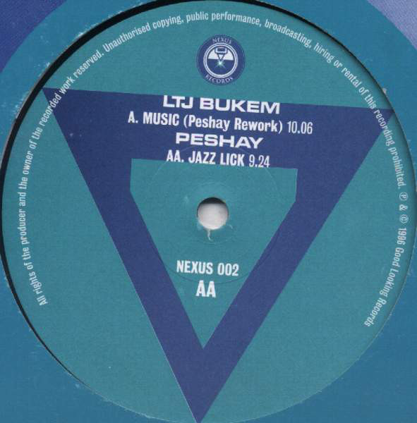 LTJ BUKEM - LTJ Bukem / Peshay ‎: Music (Peshay Rework) / Jazz Lick cover 