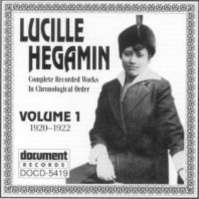 LUCILLE HEGIMIN - Complete Recorded Works in Chronological Order: Vol. 1 (1920-1922) cover 