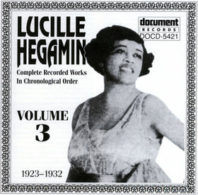 LUCILLE HEGIMIN - Complete Recorded Works, Vol. 3 (1923-1932) cover 