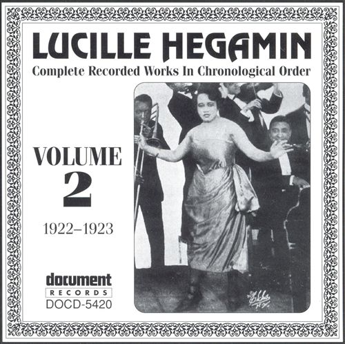 LUCILLE HEGIMIN - Complete Recorded Works, Vol.2 (1922-1923) cover 