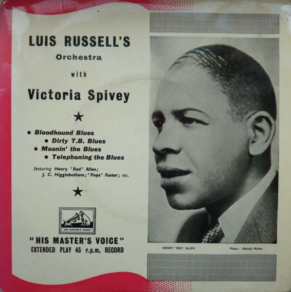 LUIS RUSSELL - Victoria Spivey With Luis Russell And His Orchestra cover 