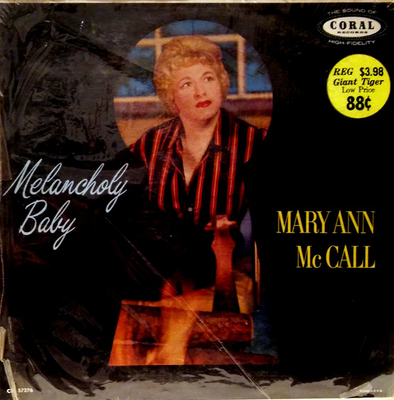 MARY ANN MCCALL - Melancholy Baby cover 