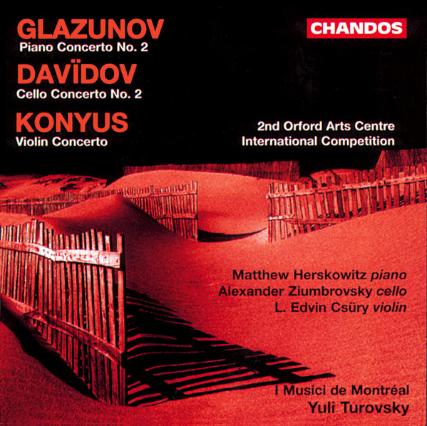MATT HERSKOWITZ - Glazunov / Davïdov / Konyus - Concertos cover 