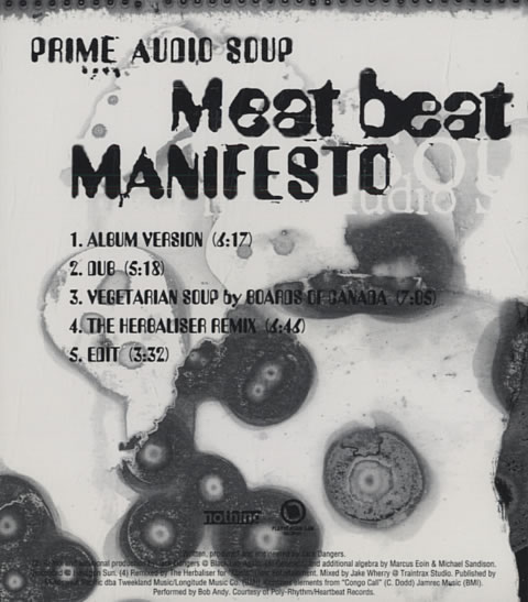 MEAT BEAT MANIFESTO - Prime Audio Soup cover 