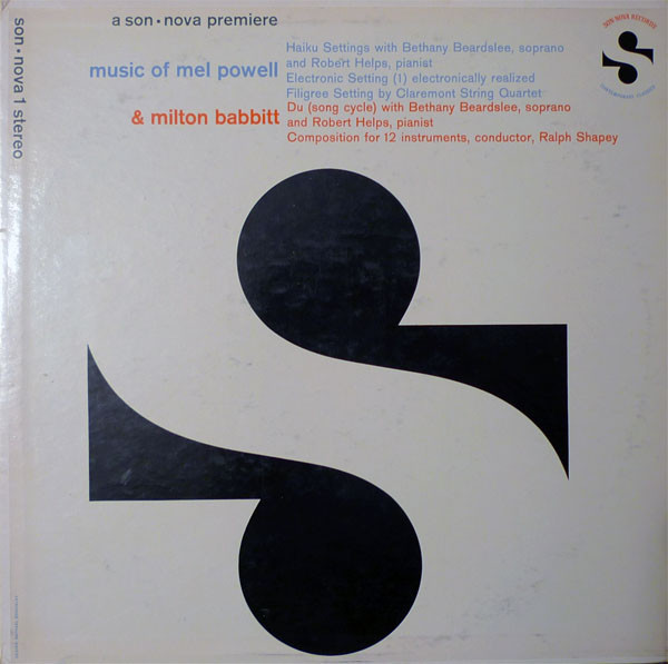 MEL POWELL - Mel Powell / Milton Babbitt ‎: Music Of Mel Powell & Milton Babbitt cover 