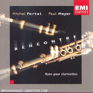 MICHEL PORTAL - Michel Portal & Paul Meyer : Rencontre - Duos Pour Clarinette cover 