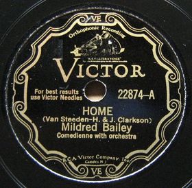 MILDRED BAILEY - Home/oo Late cover 