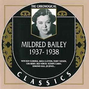 MILDRED BAILEY - The Chronological Classics: Mildred Bailey 1937-1938 cover 