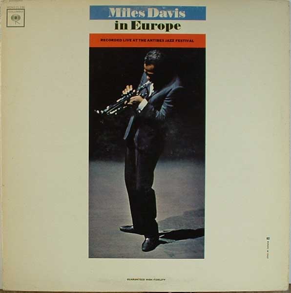 MILES DAVIS - Miles Davis in Europe cover 